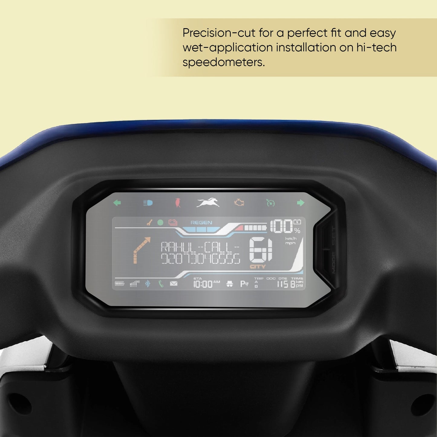 TVS Orbiter Pro Shield - HD Transparent Display Screen Guard for Protection