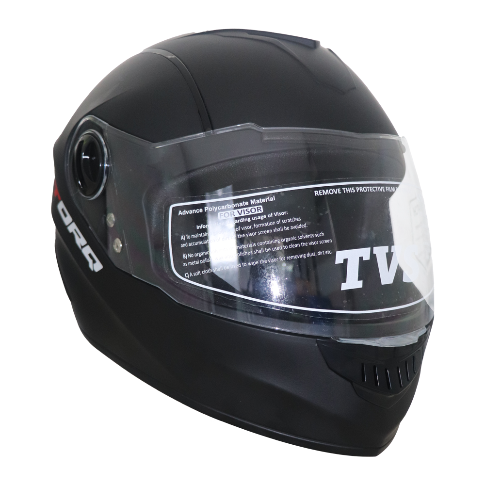 TVS Ntorq Edition Full Face Helmet | ISI Certified Color: Black