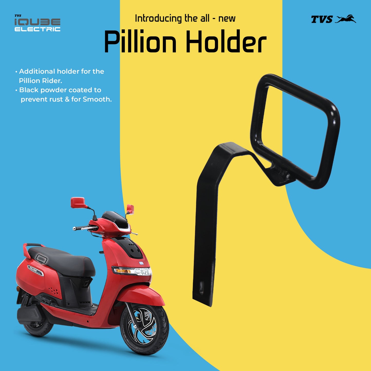 Holder for iQube Secure and Convenient Holder for Accessories