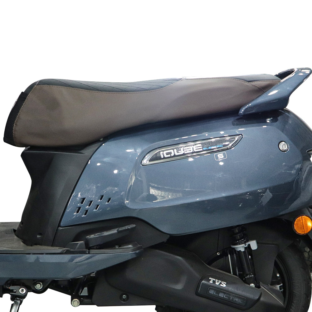 TVS iQube Seat Cover Black/Brown | Stylish and Protective Seat Cover