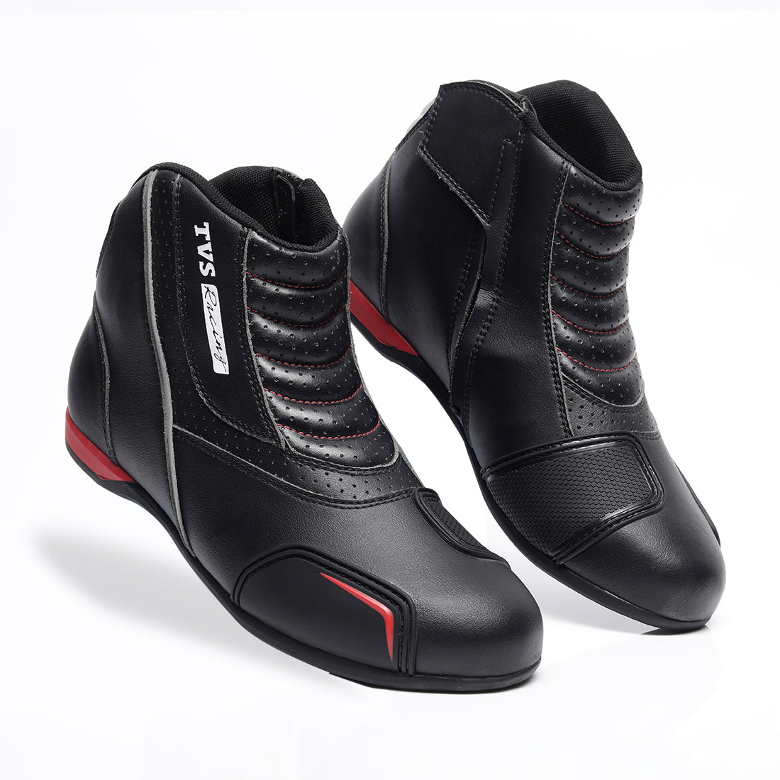  Ankle-Length Slip-On Riding Shoe Black  Sleek and Convenient
