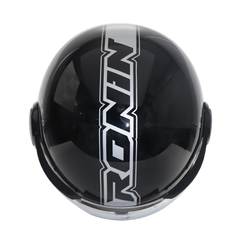 TVS RONIN Half Face Black Helmet - ISI Certified