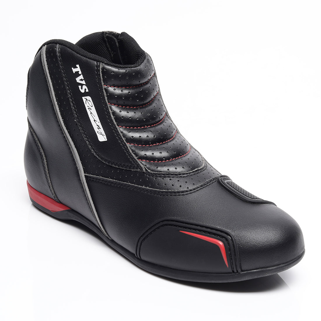  Ankle-Length Slip-On Riding Shoe Black  Sleek and Convenient