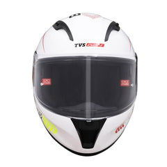TVS Racing Dual Visor Helmet for Men – Anti-Fog Pin-Lock, Aerodynamic Design & DOT/ISI/ECE Certified – Premium Full Face Helmet For Men
