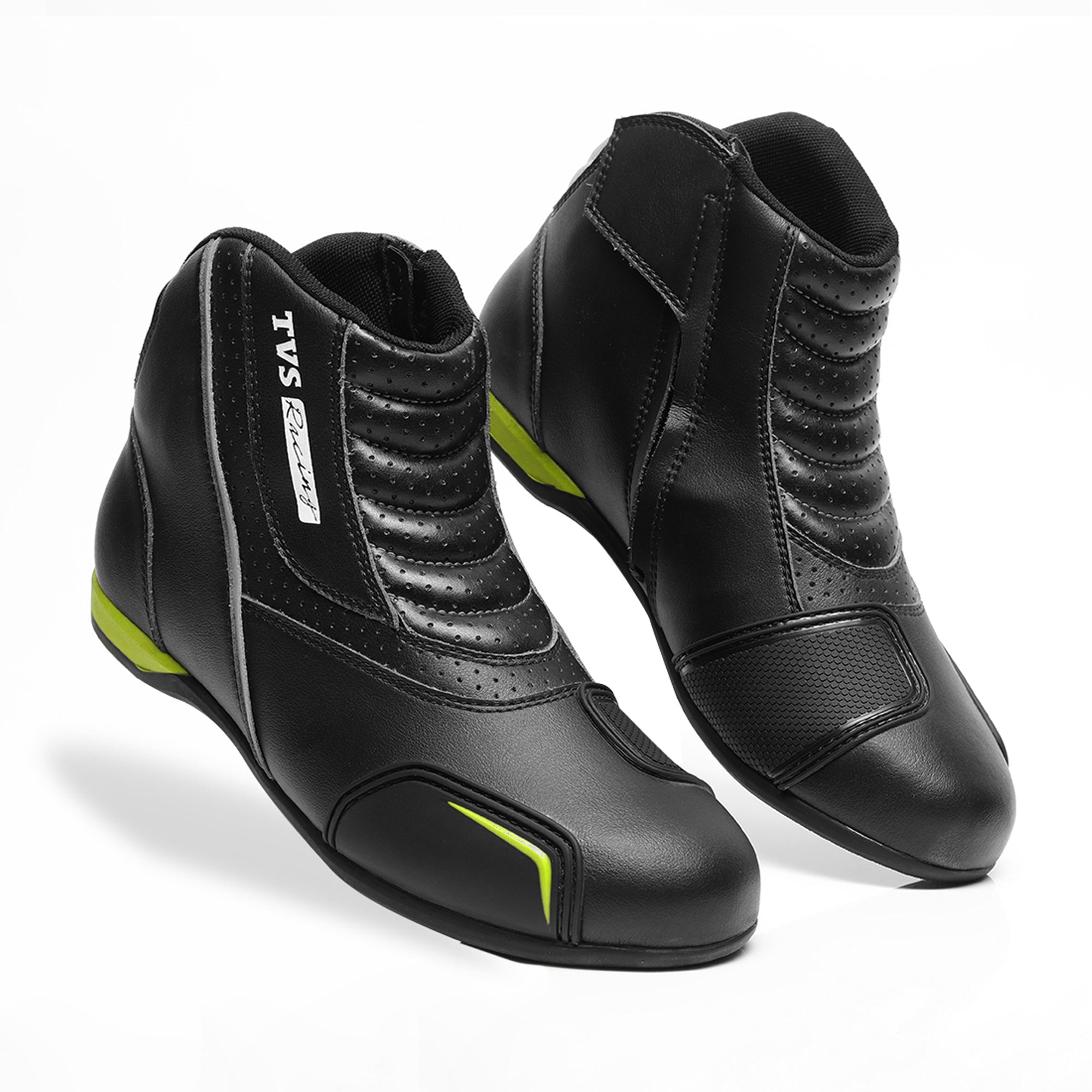  Ankle-Length Slip-On Riding Shoe Black  Sleek and Convenient