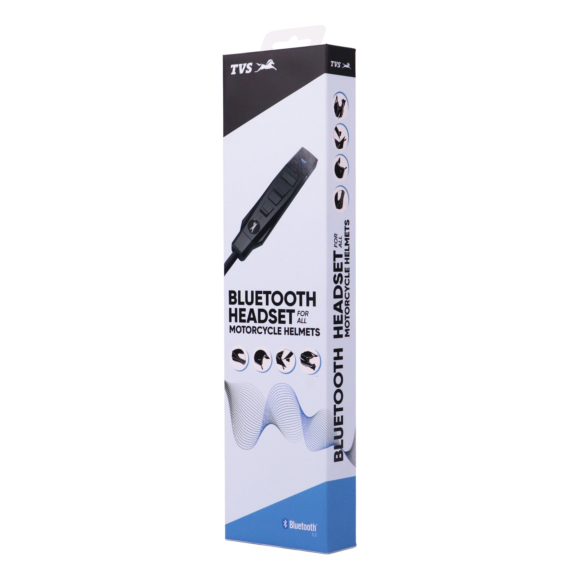  TVS Bluetooth Headset for all motorcycle helmets | HD Voice Quality & 300 mAh Battery