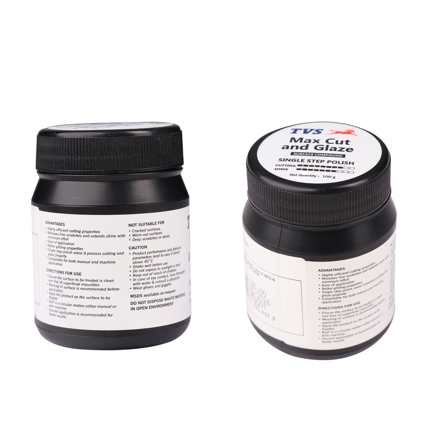 TVS Max Cut and Glaze, Net Weight: 100gr. - Single Step Polish