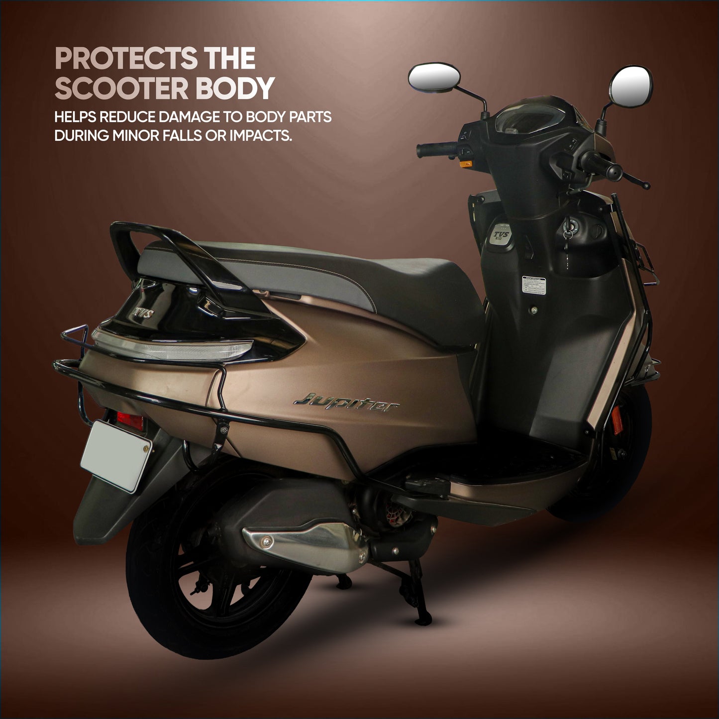 TVS Kit Scooter Guard for New Jupiter 110CC - Black