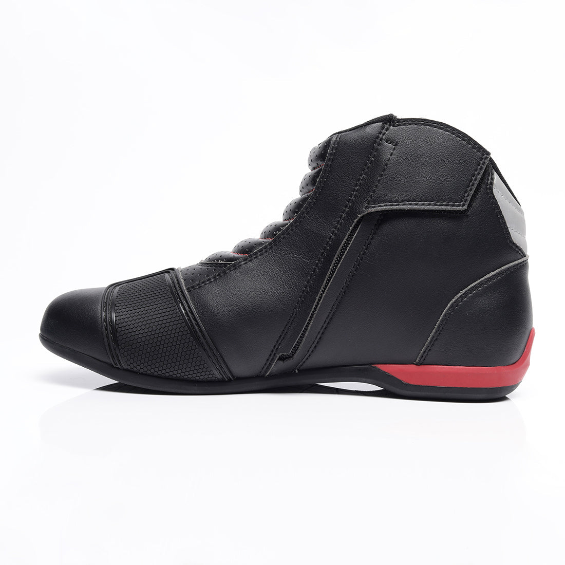 Ankle-Length Slip-On Riding Shoe Black  Sleek and Convenient