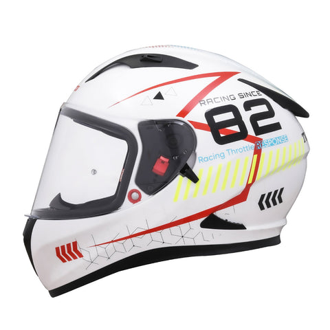 TVS Racing Dual Visor Helmet for Men – Anti-Fog Pin-Lock, Aerodynamic Design & DOT/ISI/ECE Certified – Premium Full Face Helmet For Men