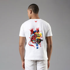 TVS Men's White Crew Neck T-Shirt - Youth