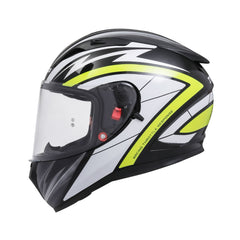 TVS Racing Dual Visor Helmet for Men – Anti-Fog Pin-Lock, Aerodynamic Design & DOT/ISI/ECE Certified – Premium Full Face Helmet For Men