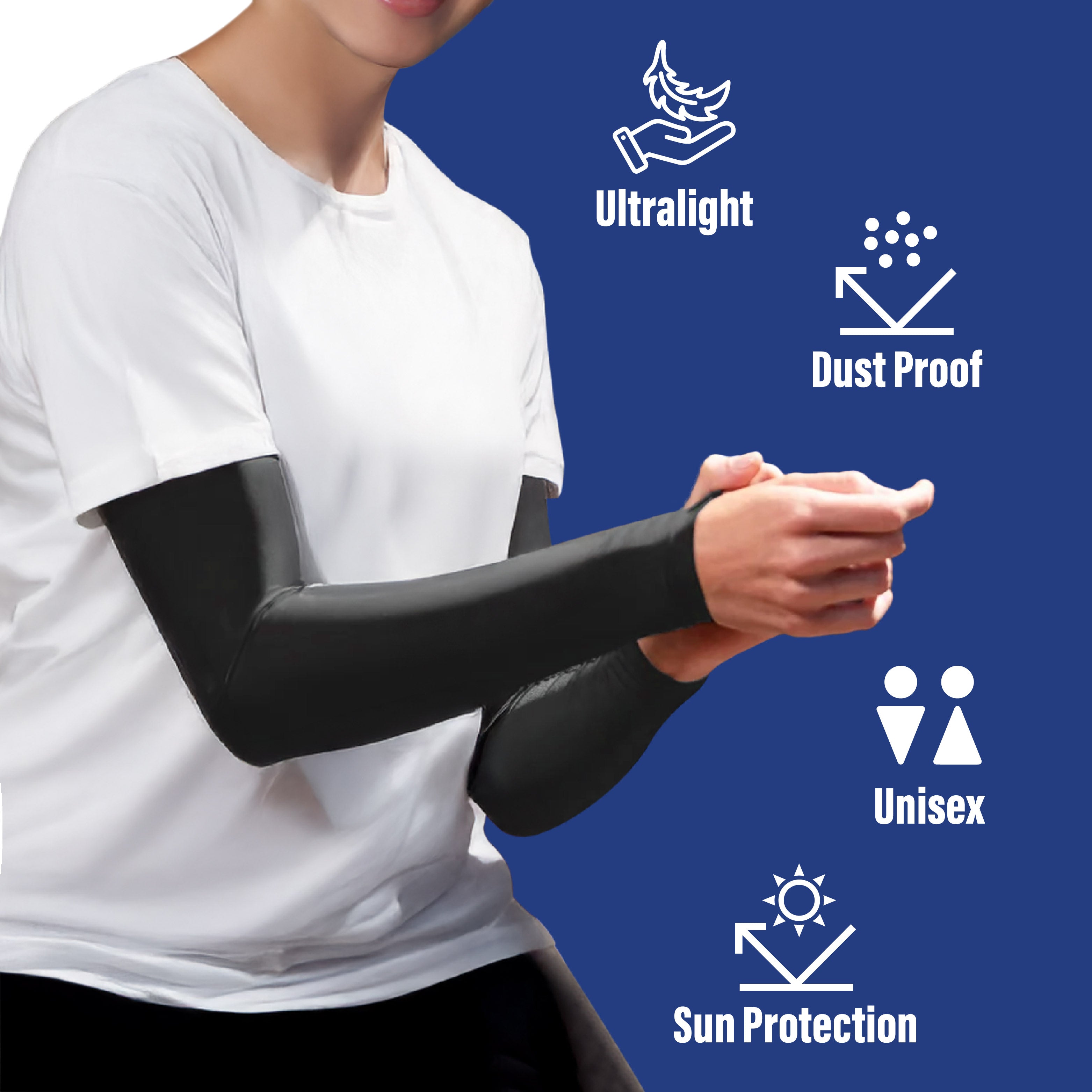  TVS Arm sleeve Eco Free Size | Dust Proof & Light Weight