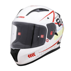 TVS Racing Dual Visor Helmet for Men – Anti-Fog Pin-Lock, Aerodynamic Design & DOT/ISI/ECE Certified – Premium Full Face Helmet For Men