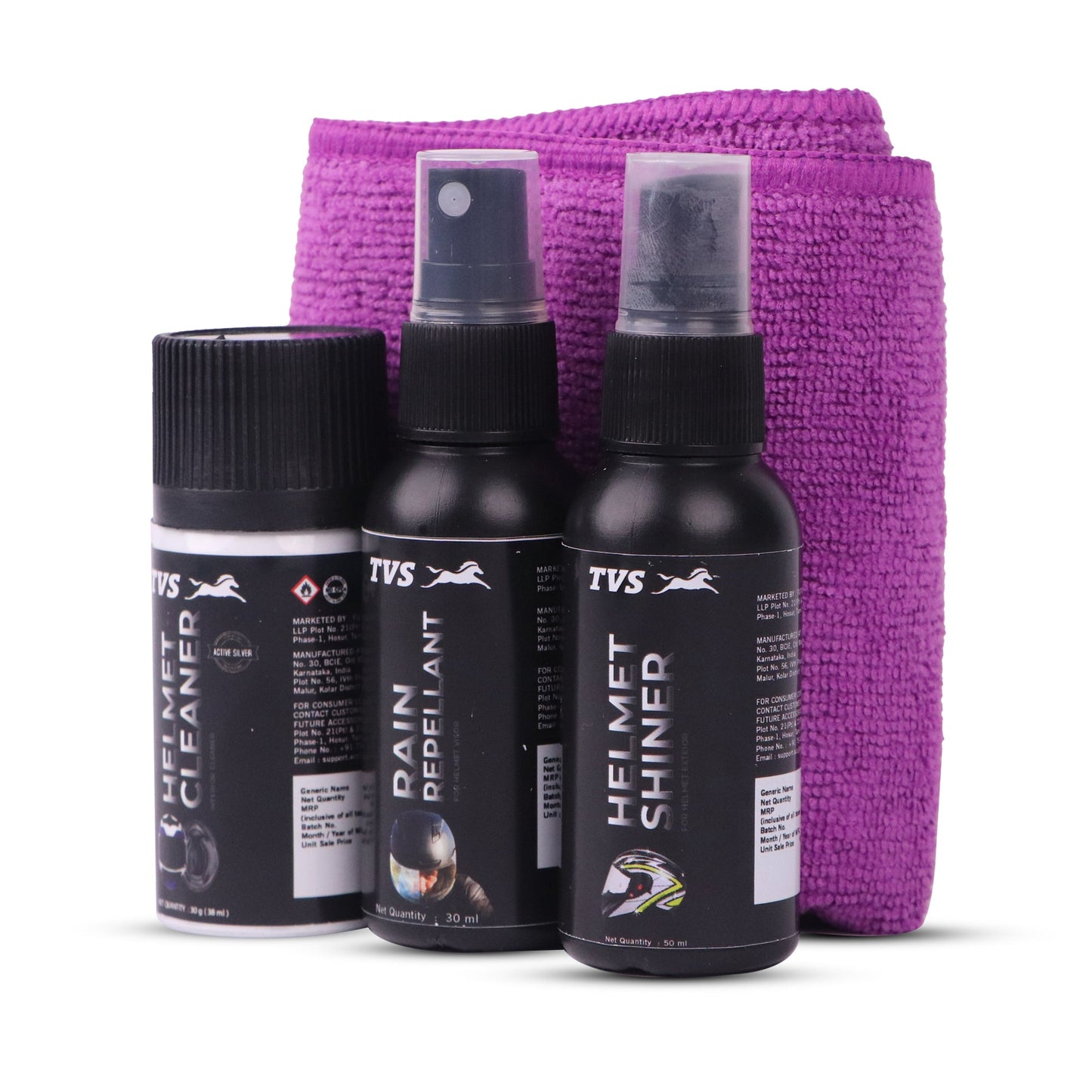 TVS Helmet Care Kit - Ultimate Cleaning Solution for Your Helmet