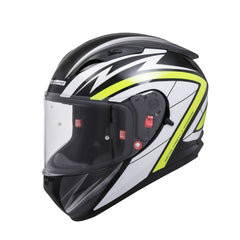 TVS Racing Dual Visor Helmet for Men – Anti-Fog Pin-Lock, Aerodynamic Design & DOT/ISI/ECE Certified – Premium Full Face Helmet For Men
