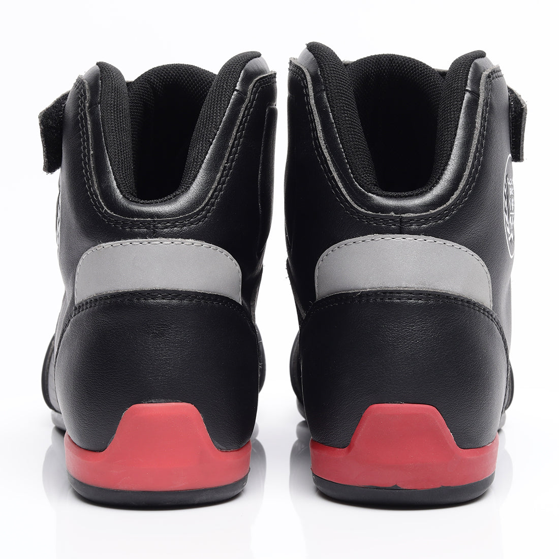  TVS Racing Ankle Length Riding Boots for Men:Anti-Microbial & Waterproof Riding Shoes with Reflective Panels, Ventilated Biker Boots with Ankle-Toe Protection-Premium Men's Riding Boots
