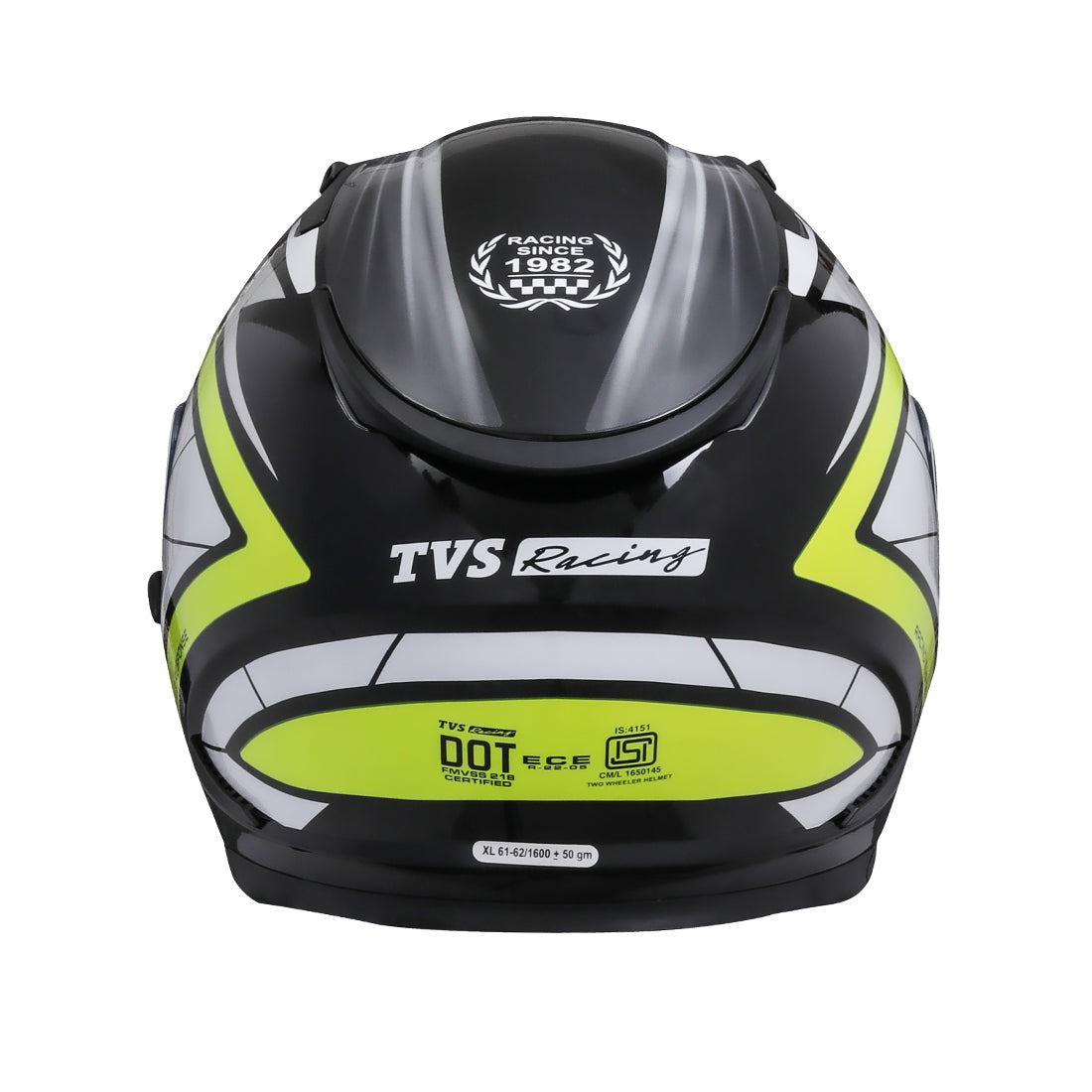 TVS Racing Dual Visor Helmet for Men – Anti-Fog Pin-Lock, Aerodynamic Design & DOT/ISI/ECE Certified – Premium Full Face Helmet For Men