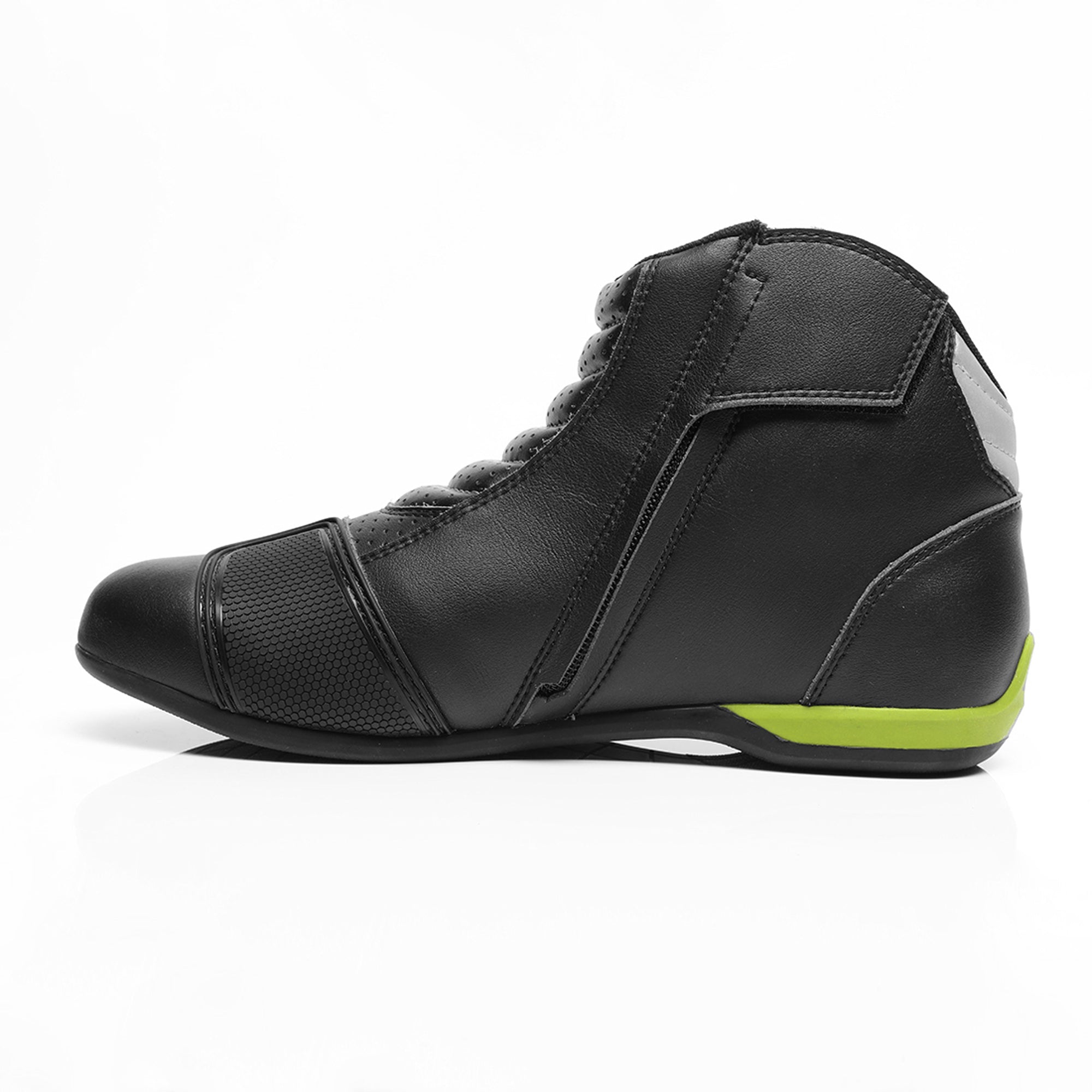  Ankle-Length Slip-On Riding Shoe Black  Sleek and Convenient