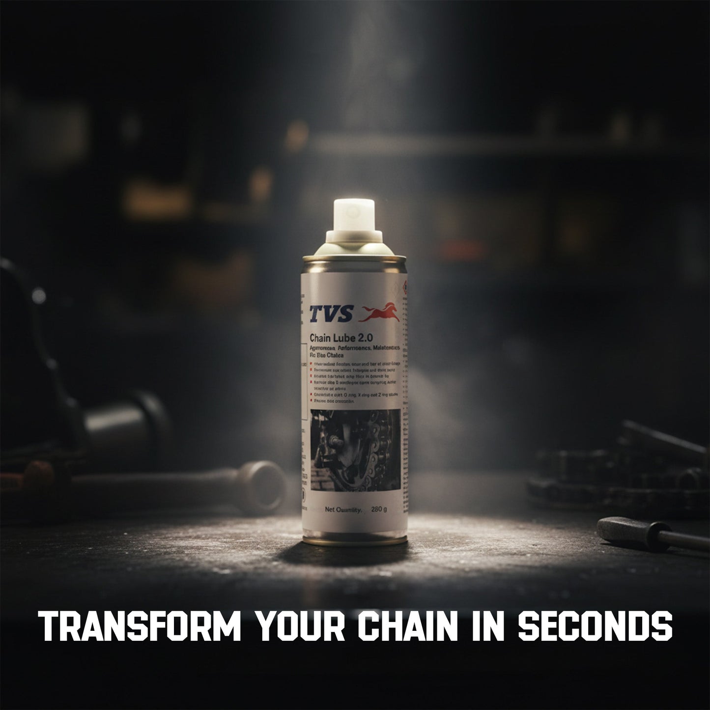TVS Chain Lube 2.0 - 250Gm. | Precision Lubrication for Peak Chain Performance