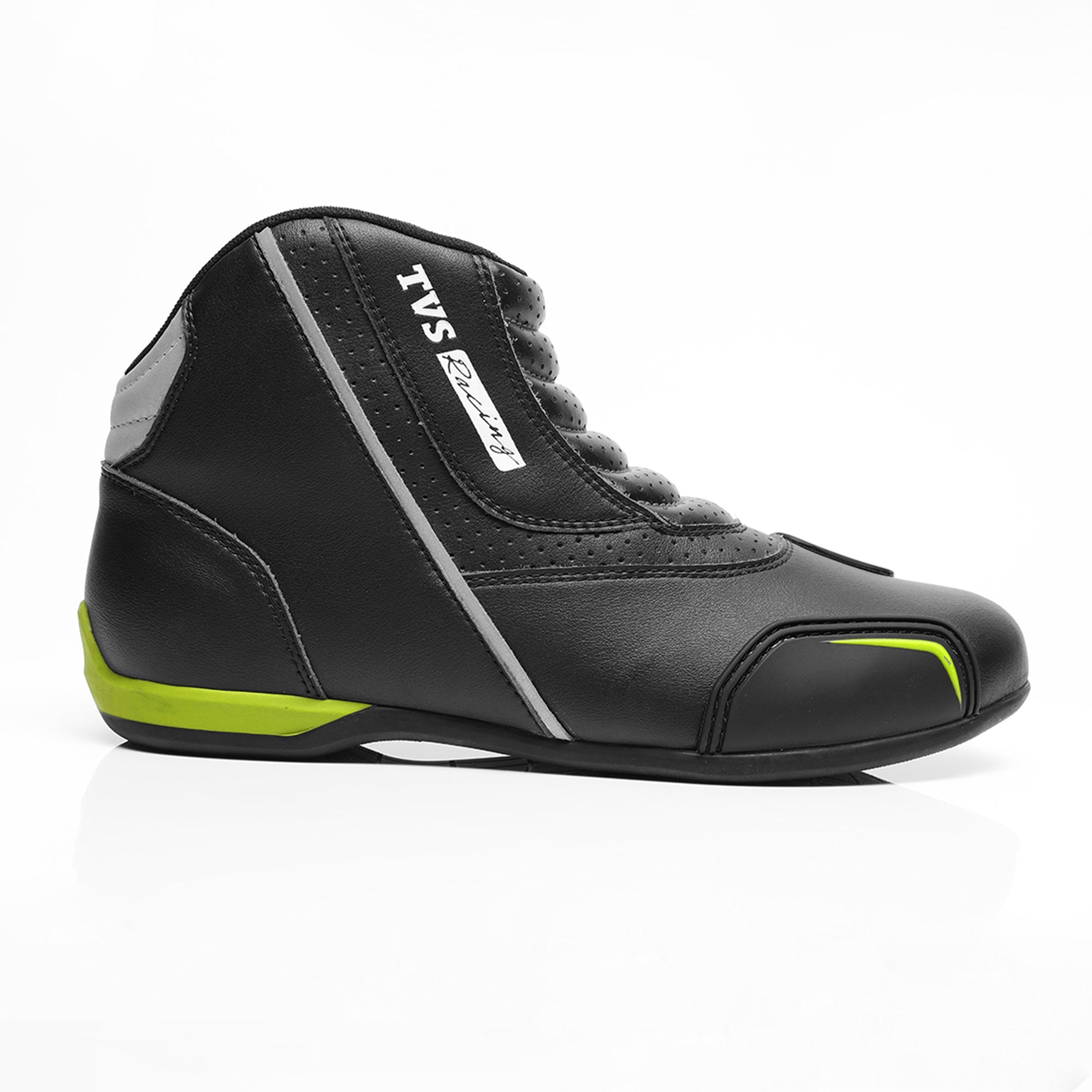  Ankle-Length Slip-On Riding Shoe Black  Sleek and Convenient