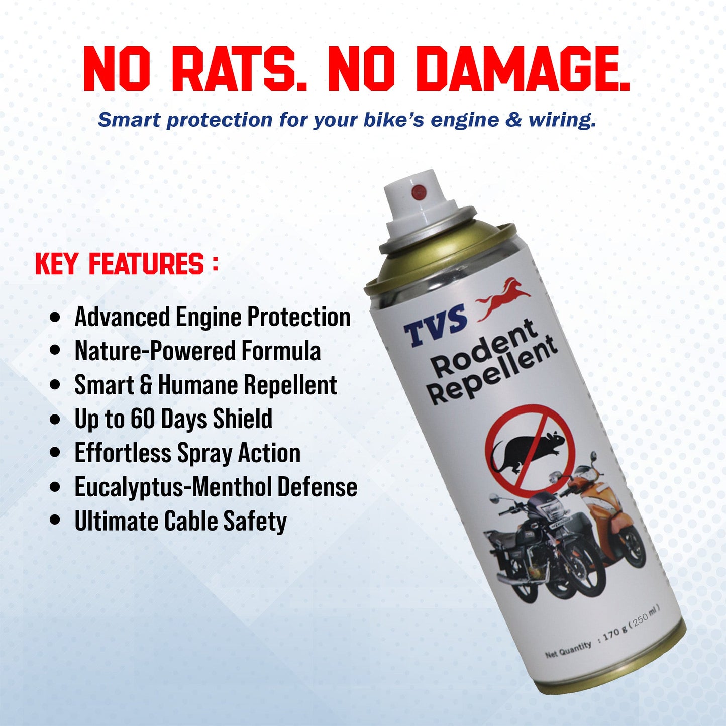 TVS Rodent Repellent | Keep Rodents Away from Your Vehicle