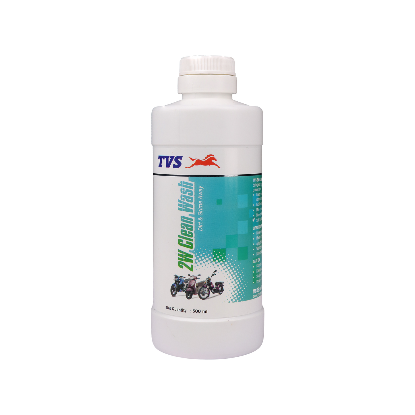 TVS Two-Wheeler Clean Wash 500ml | Powerful Bike Cleaner for Oil, Grease & Dirt Removal