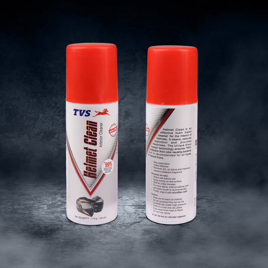 TVS Helmet Interior Cleaner 125 ml – Advanced Silver Protection for Odor-Free Freshness