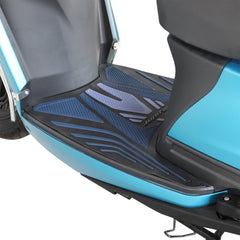 TVS Floor Mat for New Jupiter 110, Black and Blue