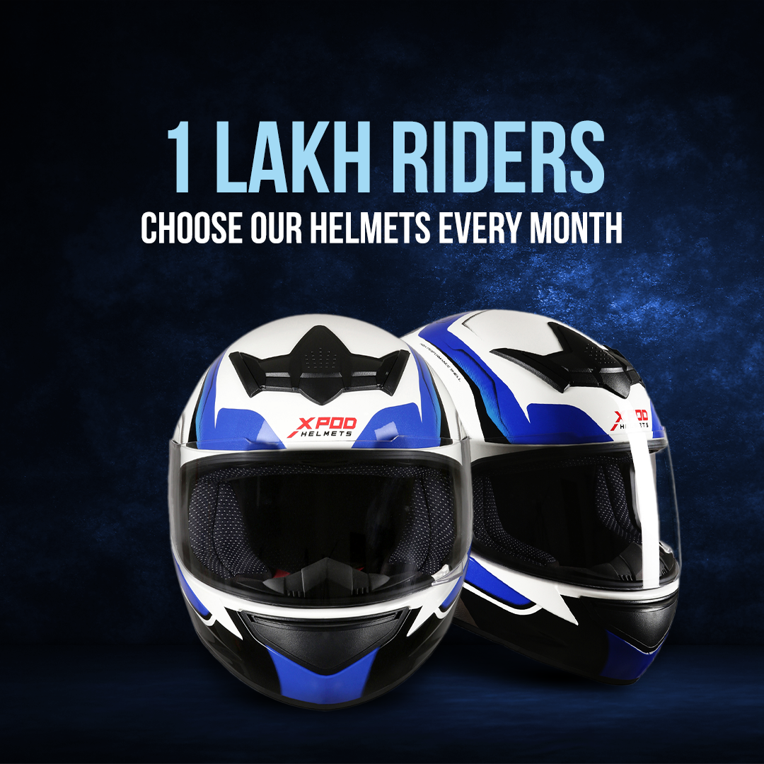  TVS XPOD Helmet - Stylish Full Face Protection