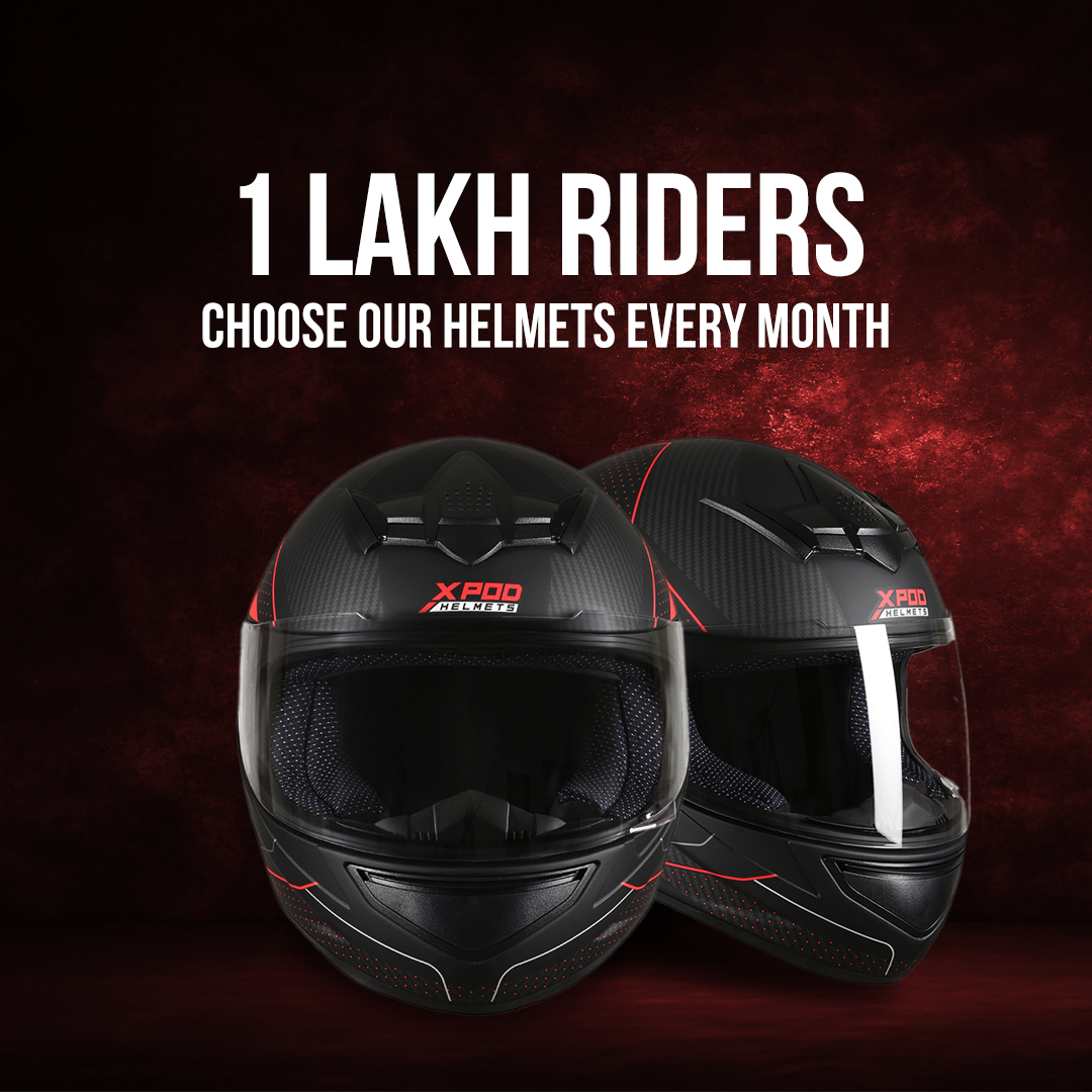  TVS XPOD Helmet - Stylish Full Face Protection