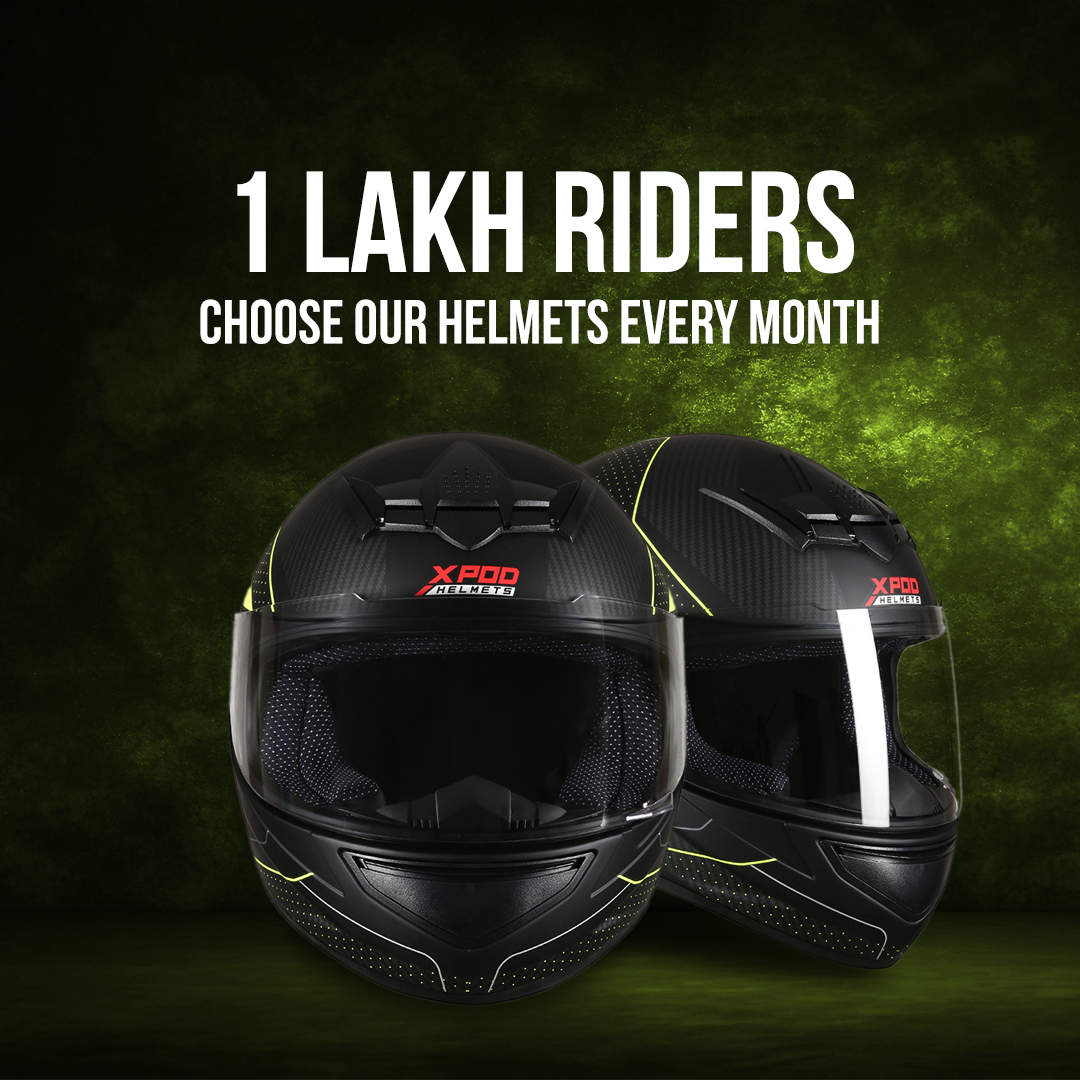  TVS XPOD Helmet - Stylish Full Face Protection