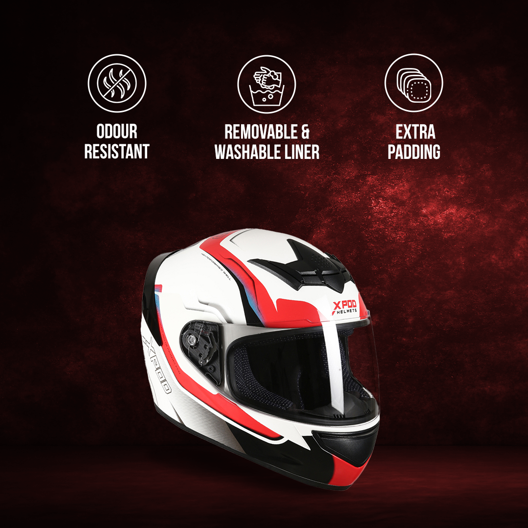 TVS XPOD Helmet - Stylish Full Face Protection