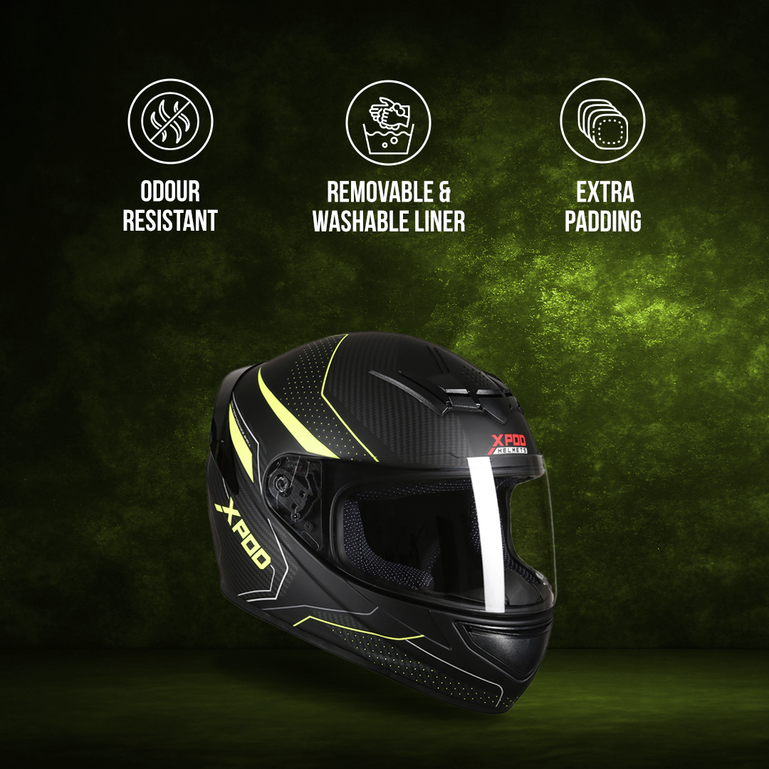  TVS XPOD Helmet - Stylish Full Face Protection