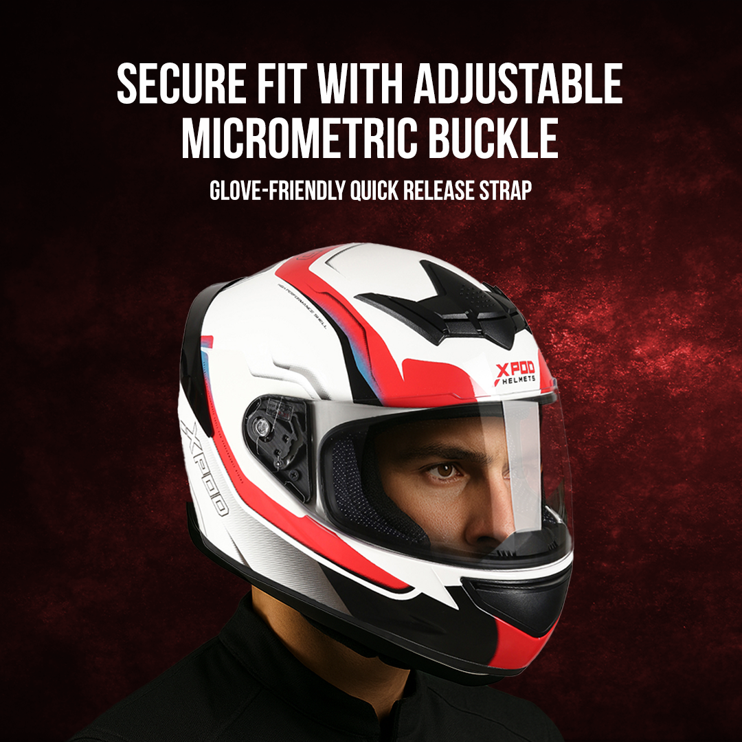  TVS XPOD Helmet - Stylish Full Face Protection