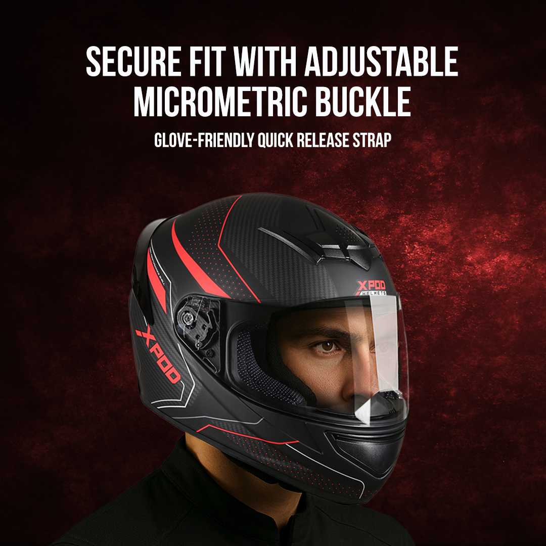  TVS XPOD Helmet - Stylish Full Face Protection