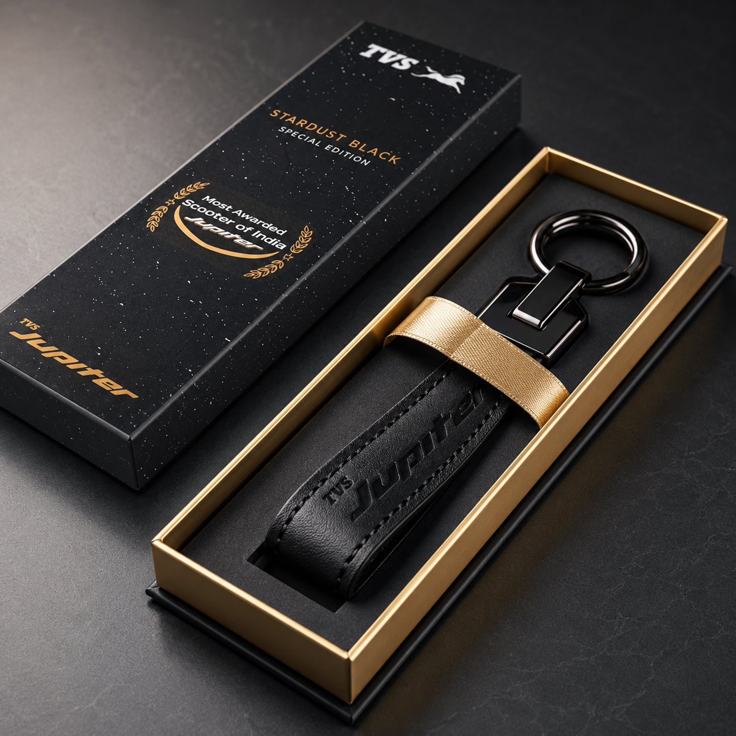 TVS Jupiter Keychain Special Edition - Stardust Black