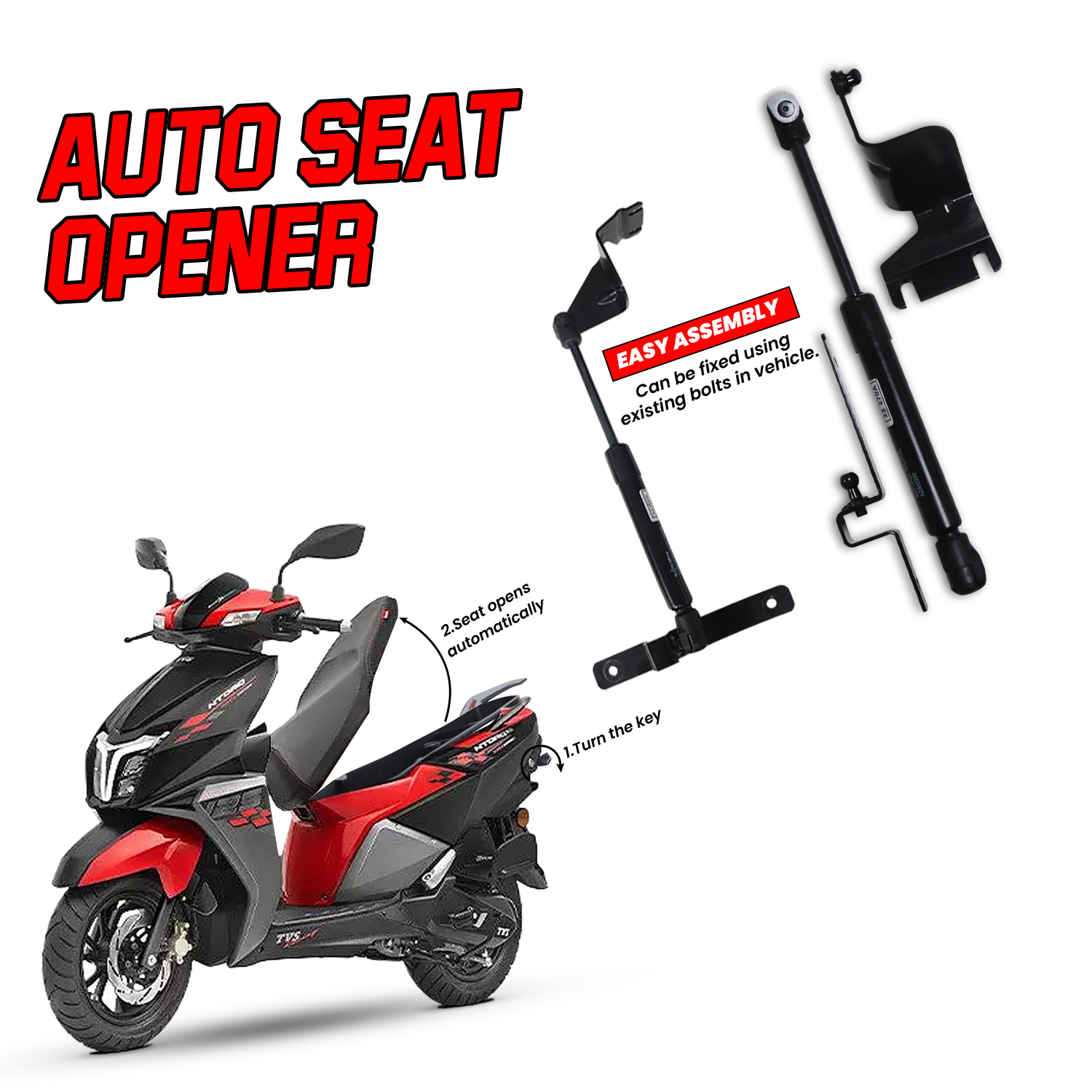  TVS Ntorq Auto Seat Opener – Convenient, Easy-to-Use Tool