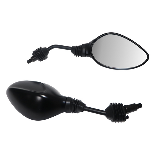TVS Mirror Set Zest Matte Black - Sleek Replacement for Your Ride