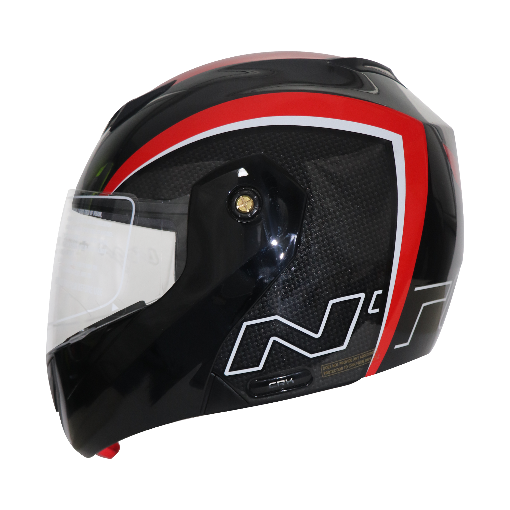  TVS Ntorq Edition Flip Up Helmet (Black Red)