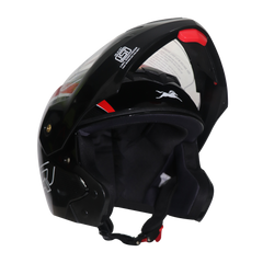 TVS Ntorq Edition Flip Up Helmet (Black Red)