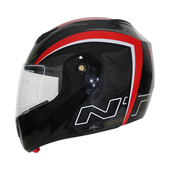 TVS Ntorq Edition Flip Up Helmet (Black Red)