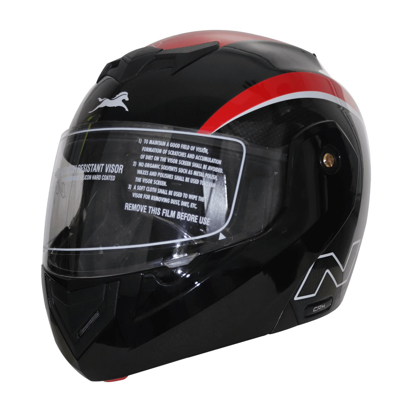 TVS Ntorq Edition Full Face Helmet | ISI Certified Color: Black & Red