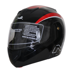 TVS Ntorq Edition Flip Up Helmet (Black Red)