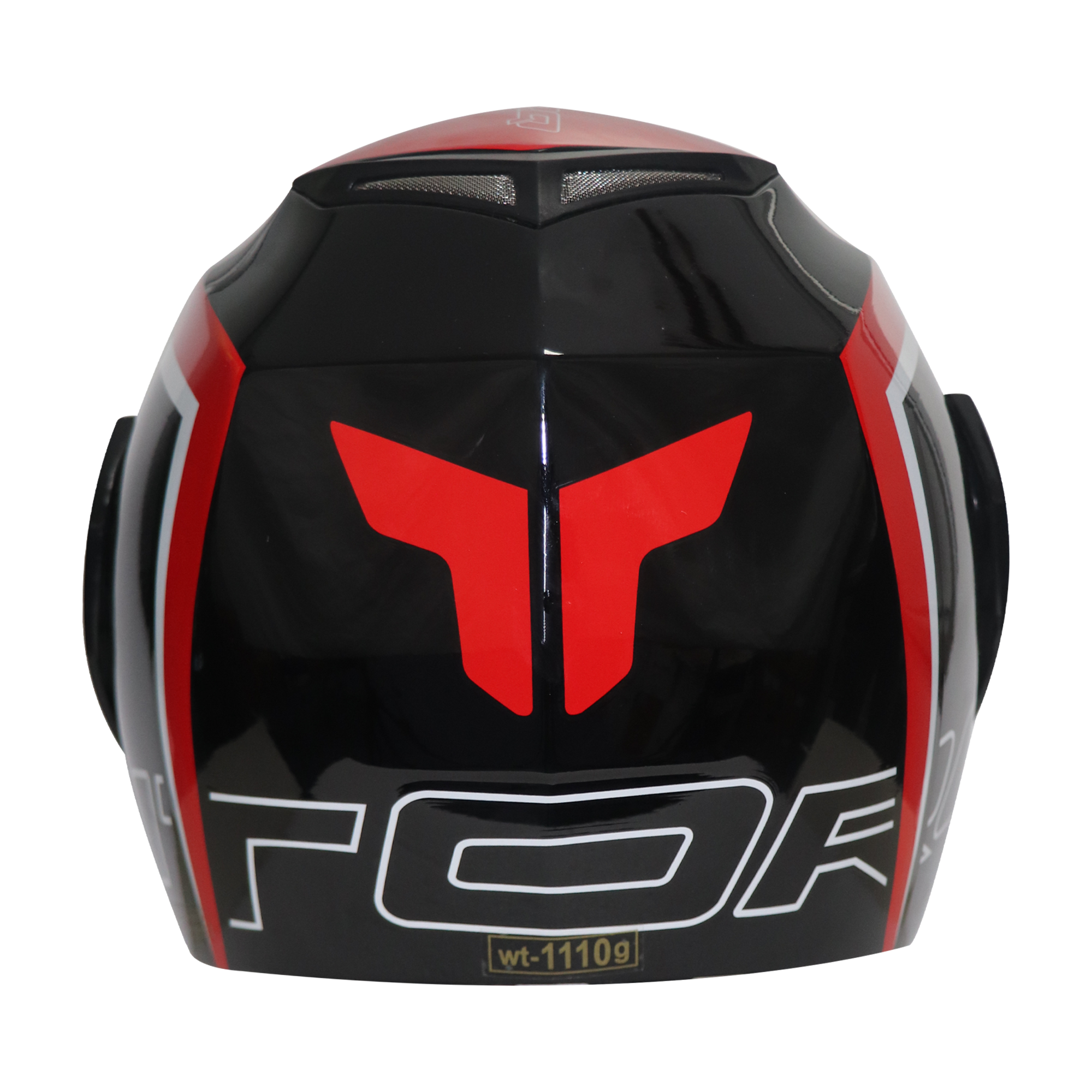  TVS Ntorq Edition Flip Up Helmet (Black Red)