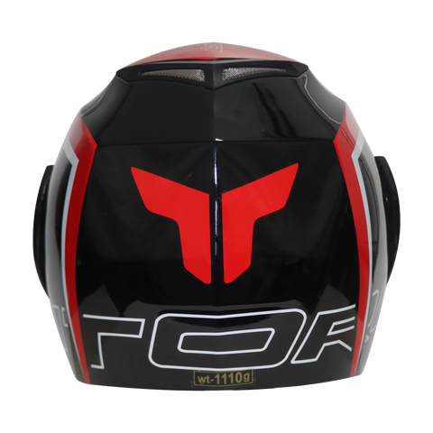 TVS Ntorq Edition Flip Up Helmet (Black Red)