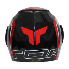 TVS Ntorq Edition Flip Up Helmet (Black Red)
