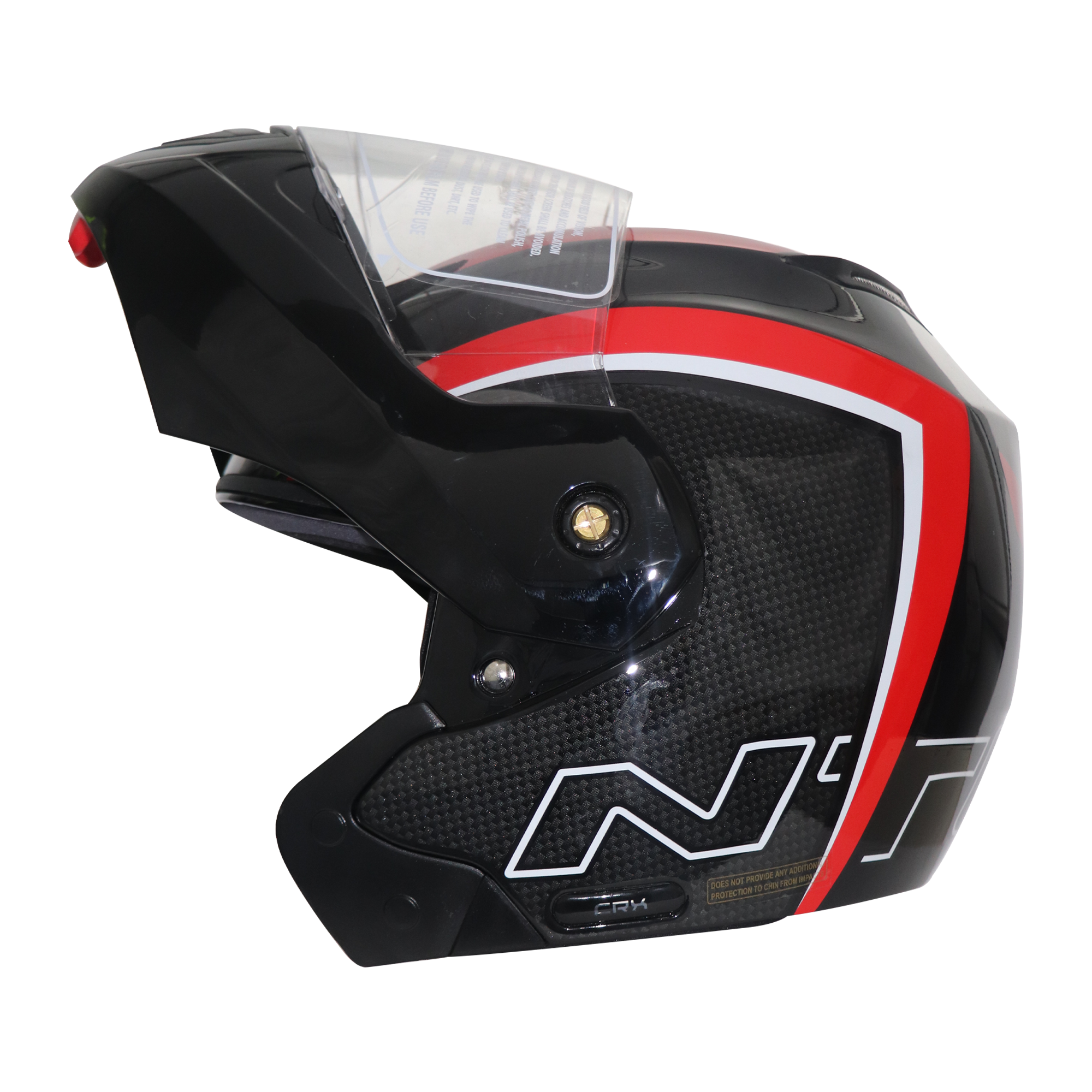  TVS Ntorq Edition Flip Up Helmet (Black Red)