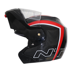 TVS Ntorq Edition Flip Up Helmet (Black Red)