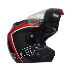 TVS Ntorq Edition Flip Up Helmet (Black Red)